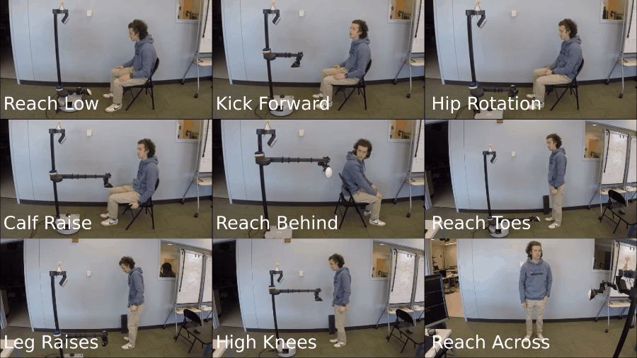 Examples of 9 exercises designed based on LSVT BIG